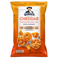 Quaker cheddar flavor with rice crisps