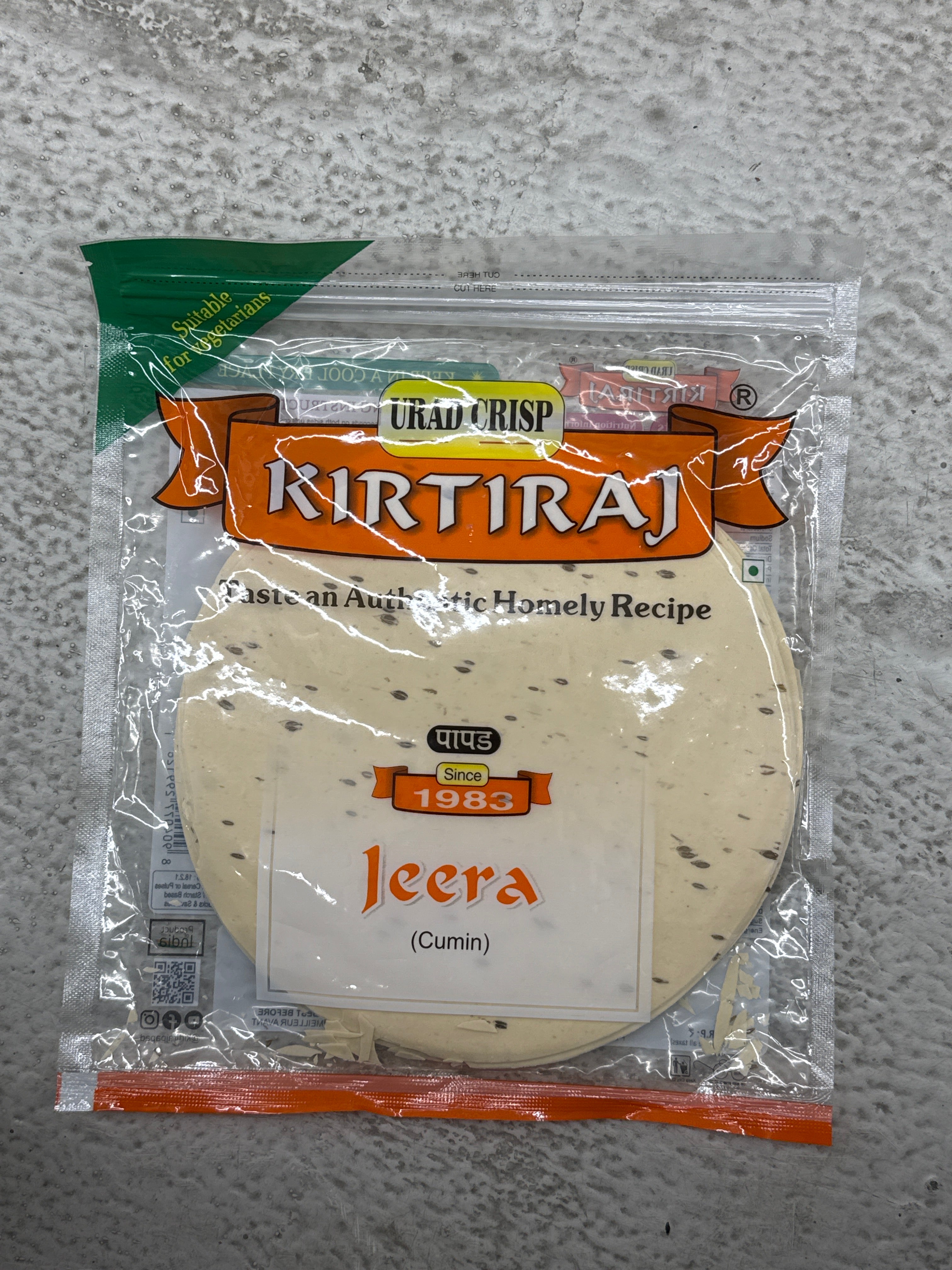 Rirtiraj Jeera Papad