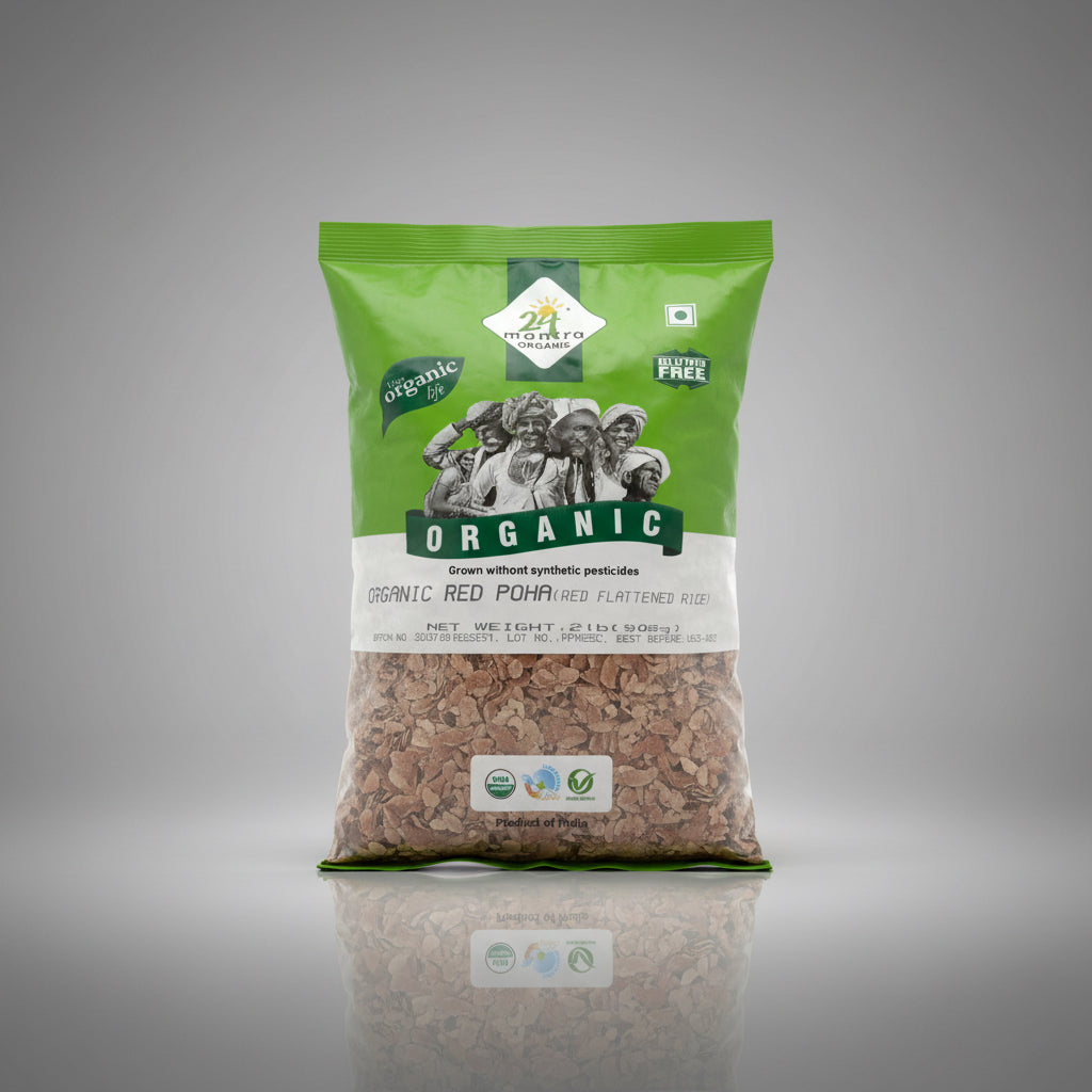 24 mantra organic red poha