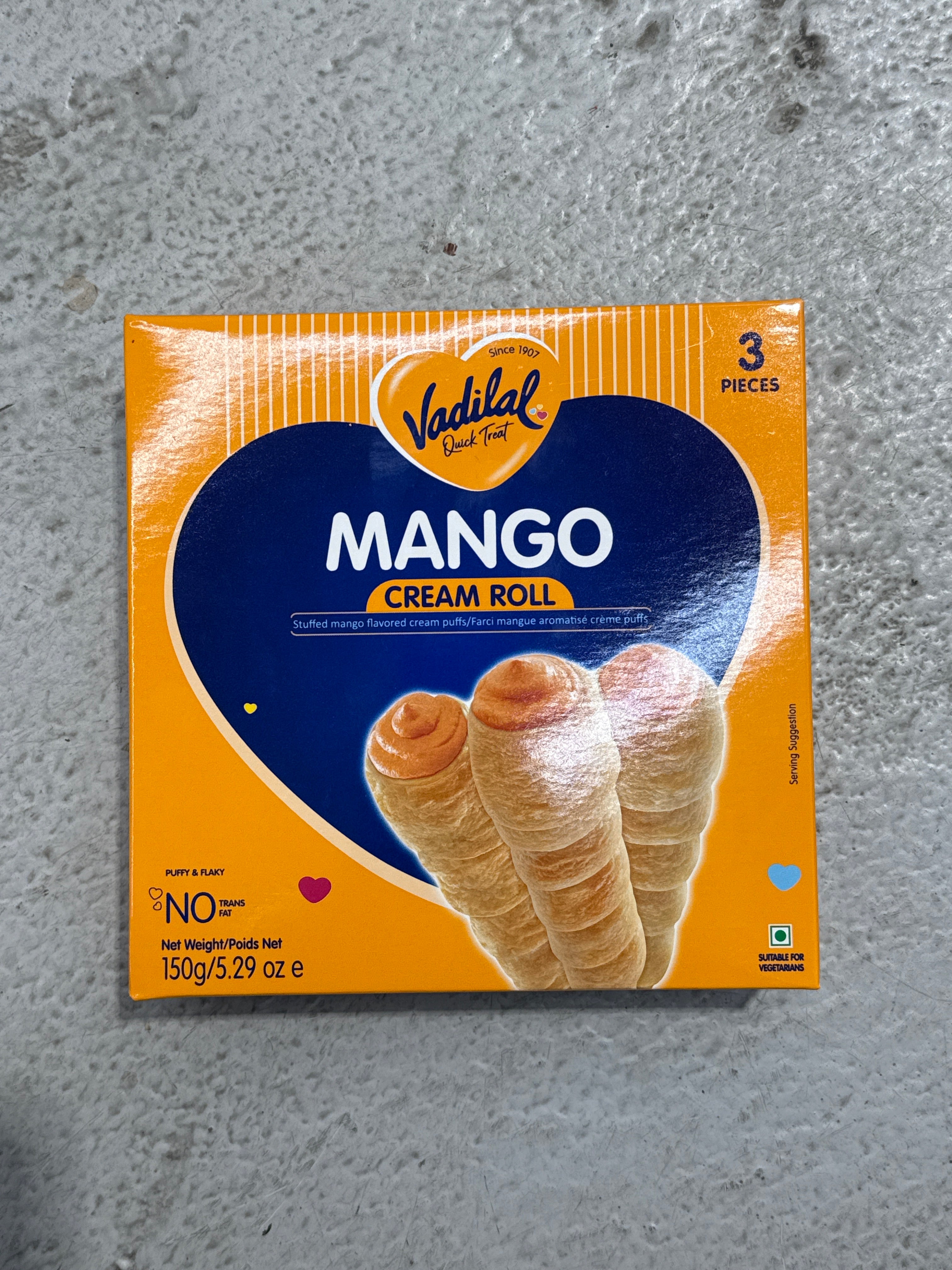 Vadilal Mango Cream Roll