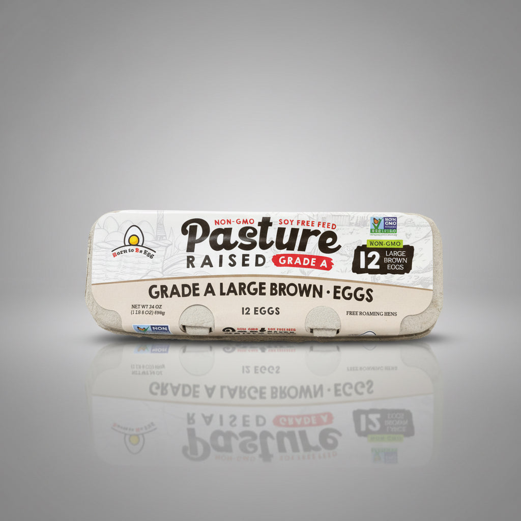 NON GMO PASTURE RAISED EGGS (Brown)
