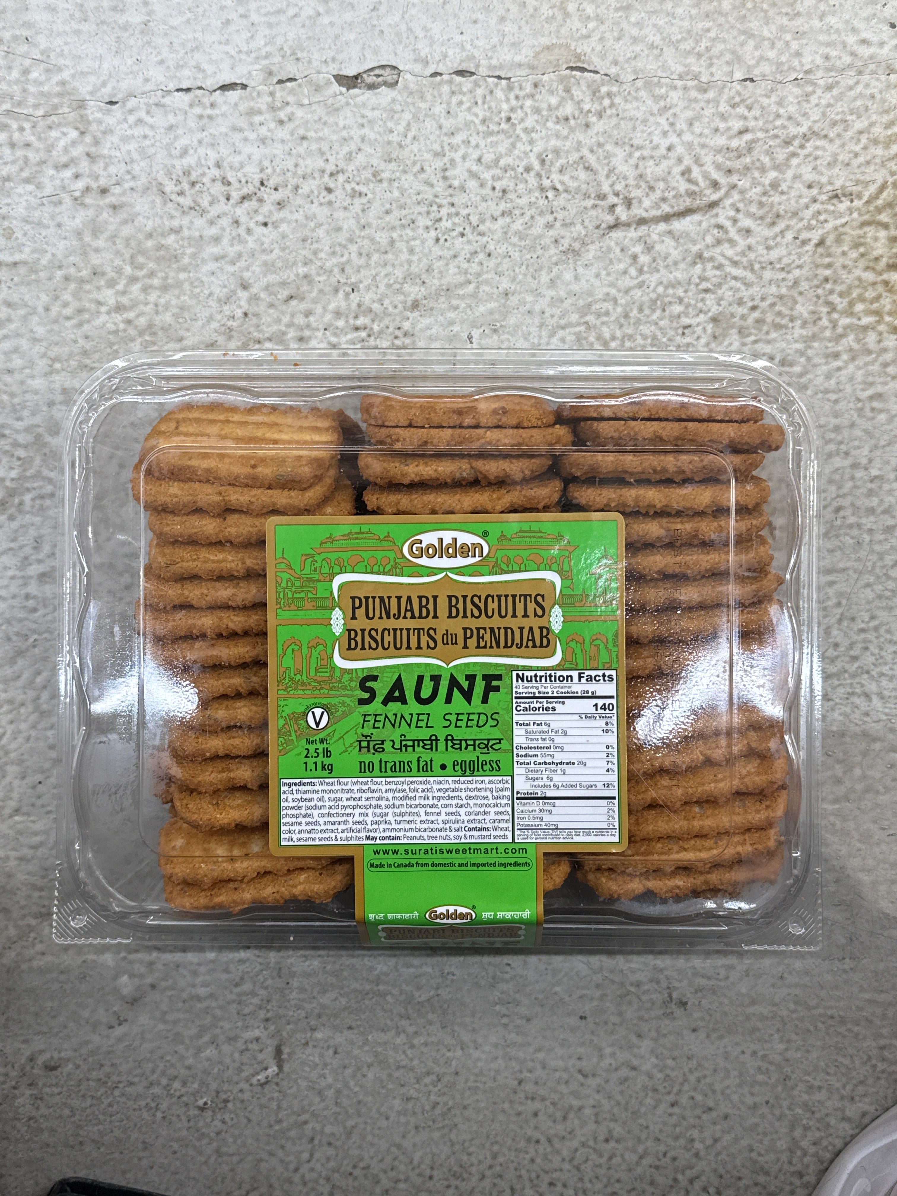 Golden Punjabi Biscuits Saunf (Fennel Seeds)