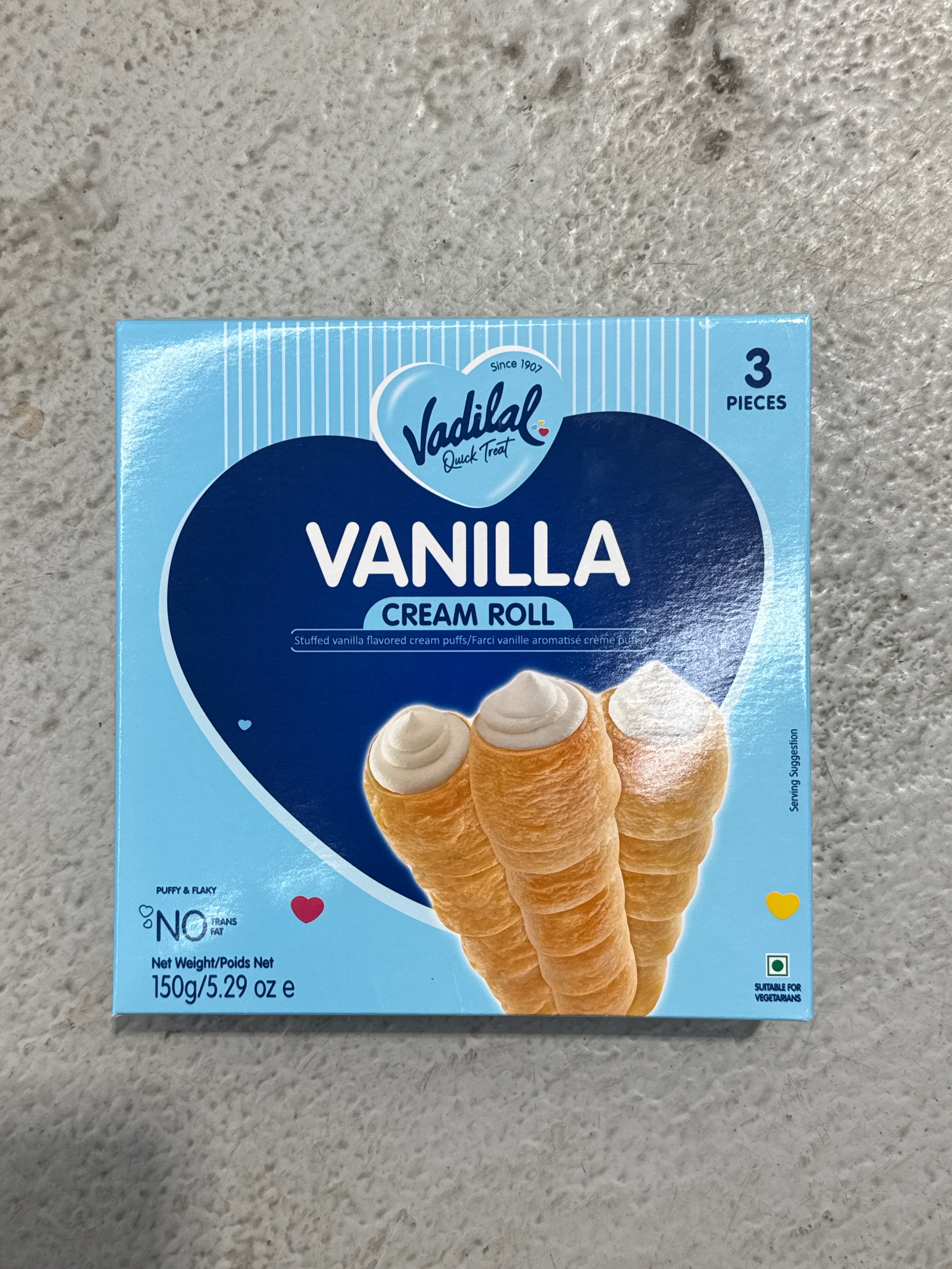 Vadilal Vanilla Cream Roll