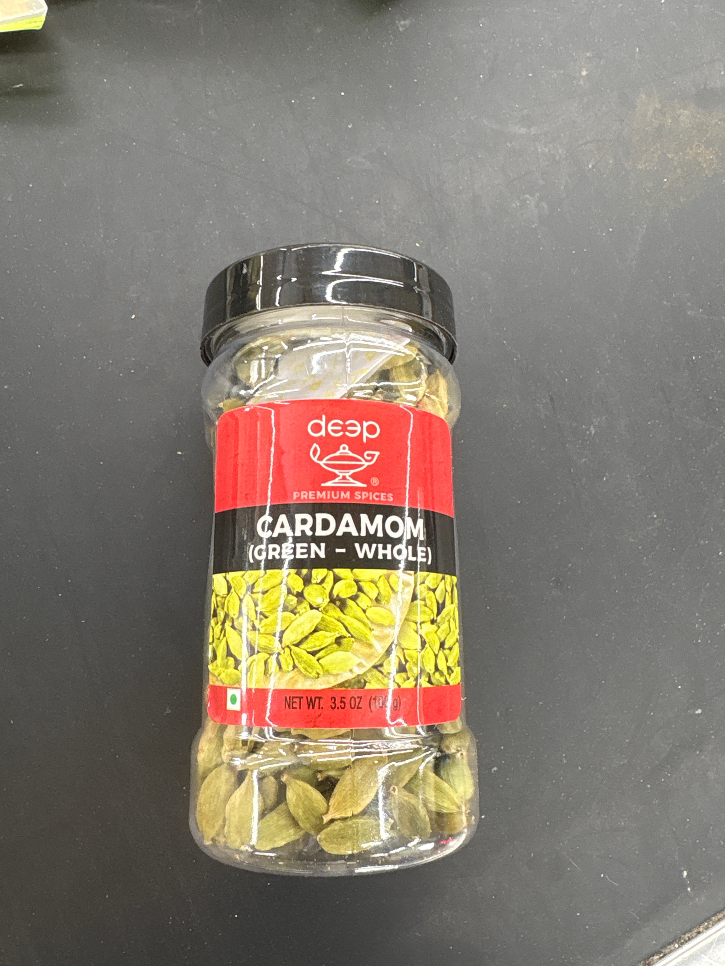 Deep green whole cardamom