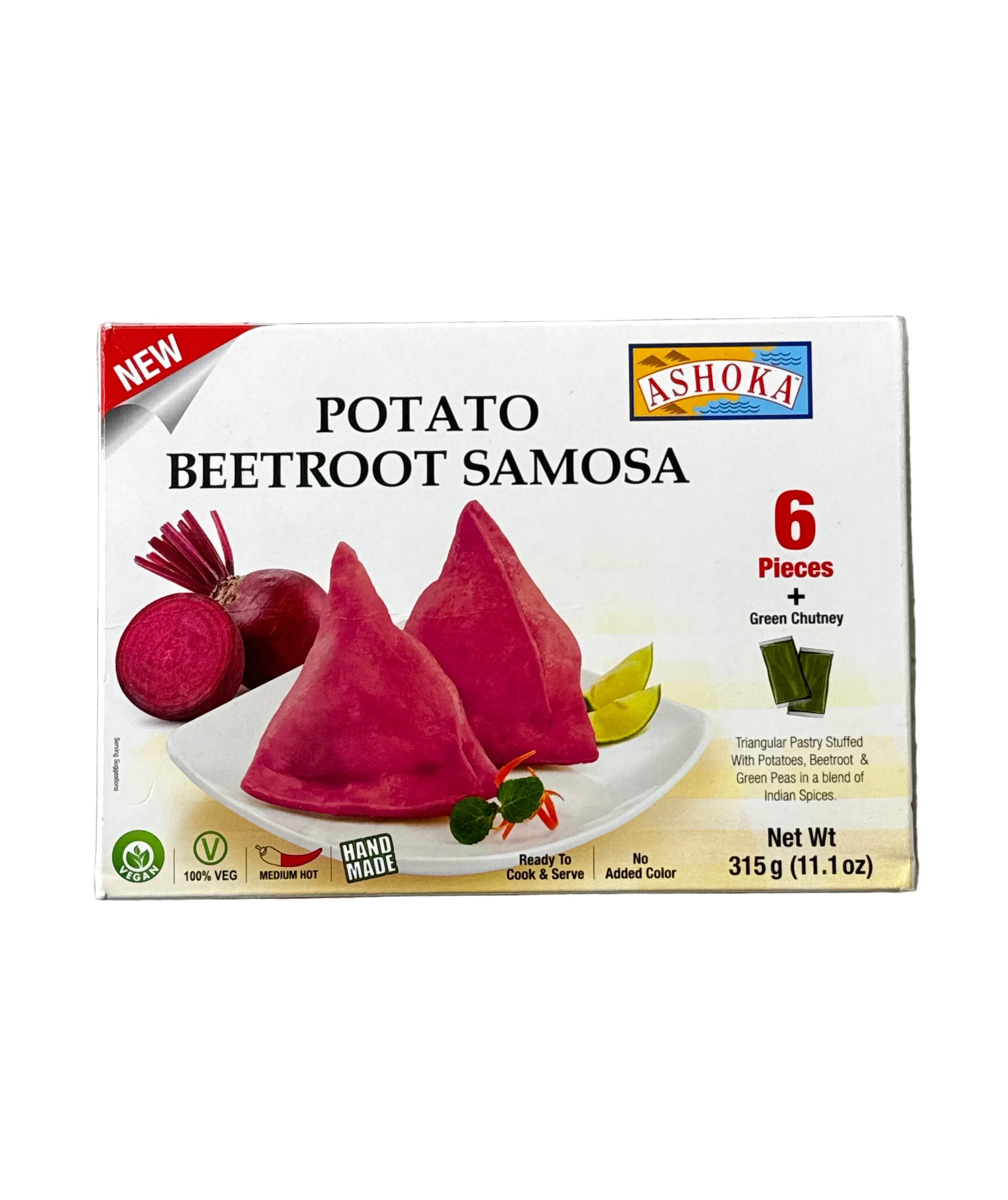 Ashoka Potato Beetroot Samosa (6 Pieces)