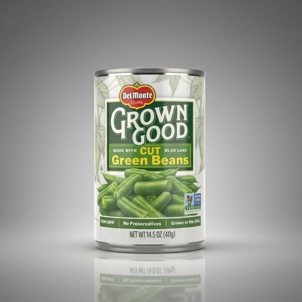 Del monte grown good cut green beans