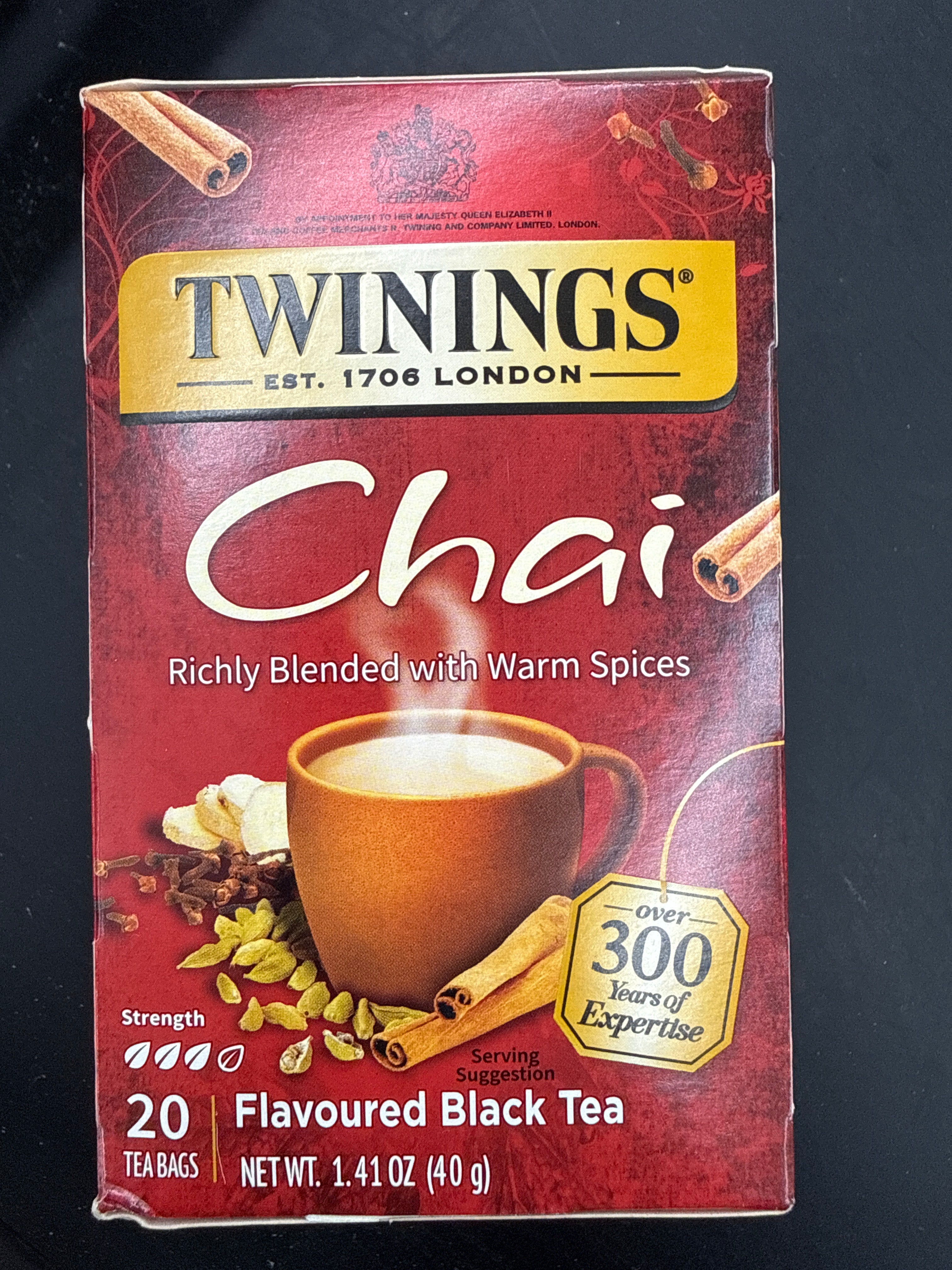TWININGS CHAI Flavovred Black Tea