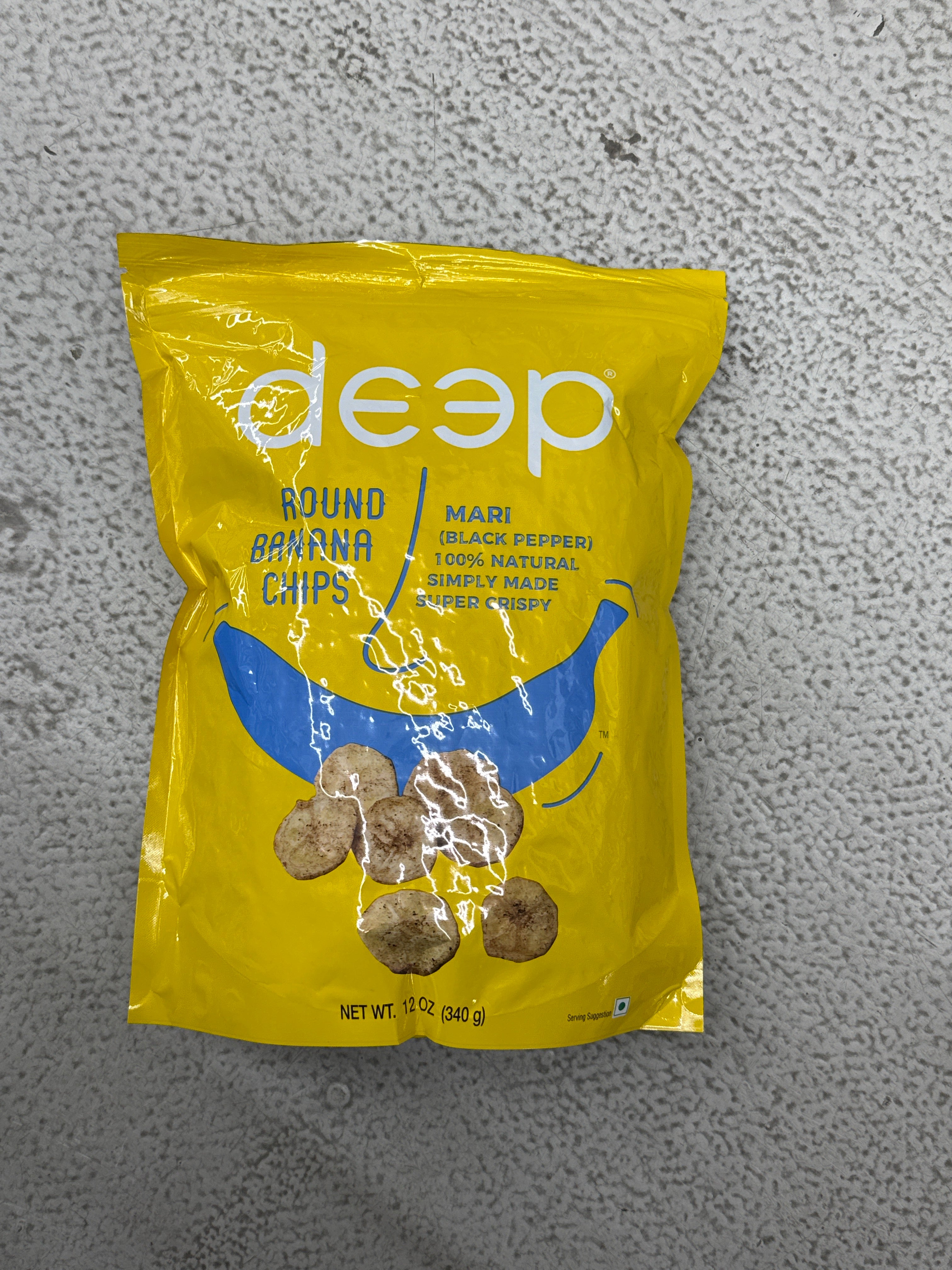 Deep Round Banana Chips (Black pepper)