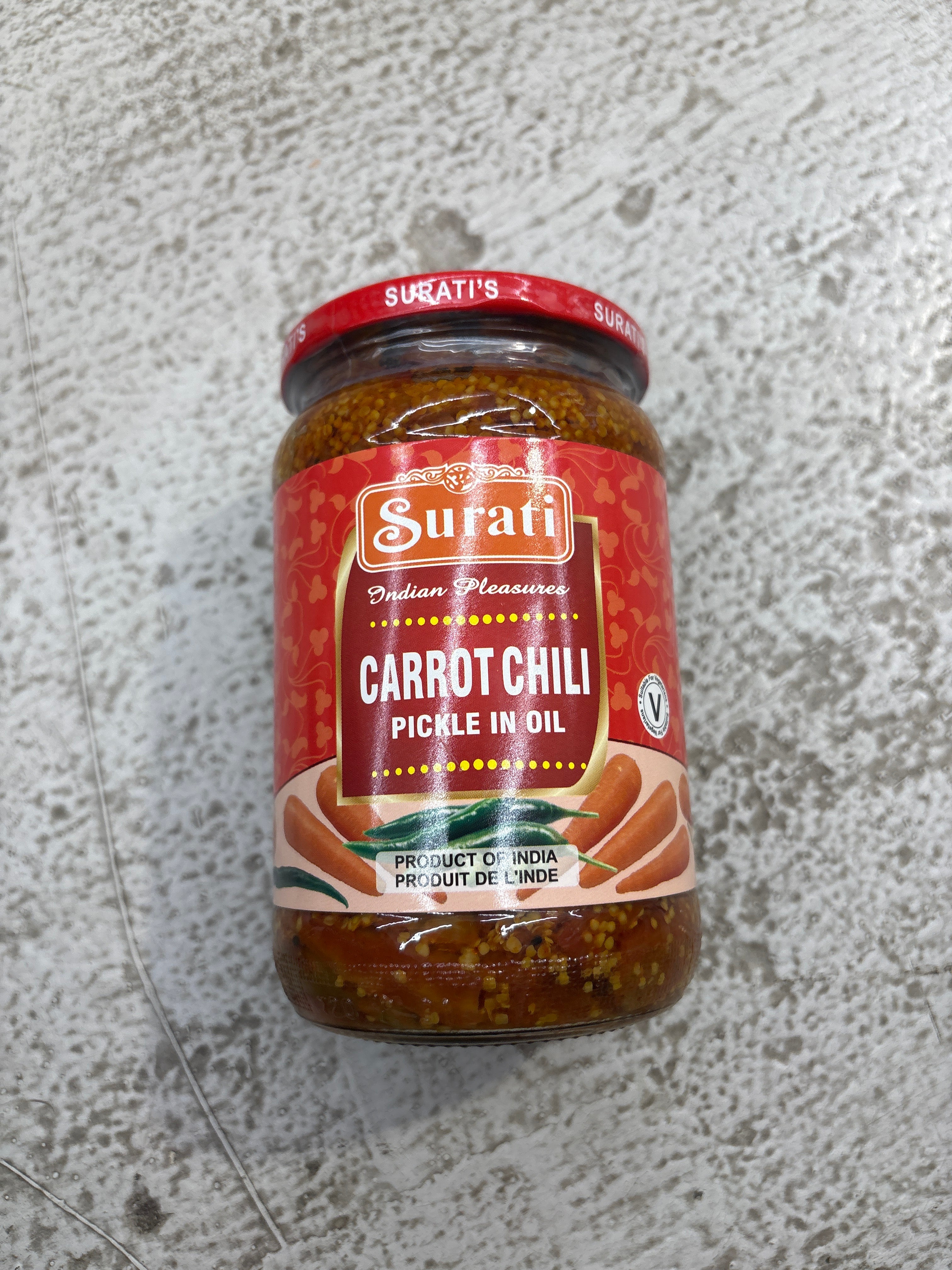 Surati carrot chilli pickle