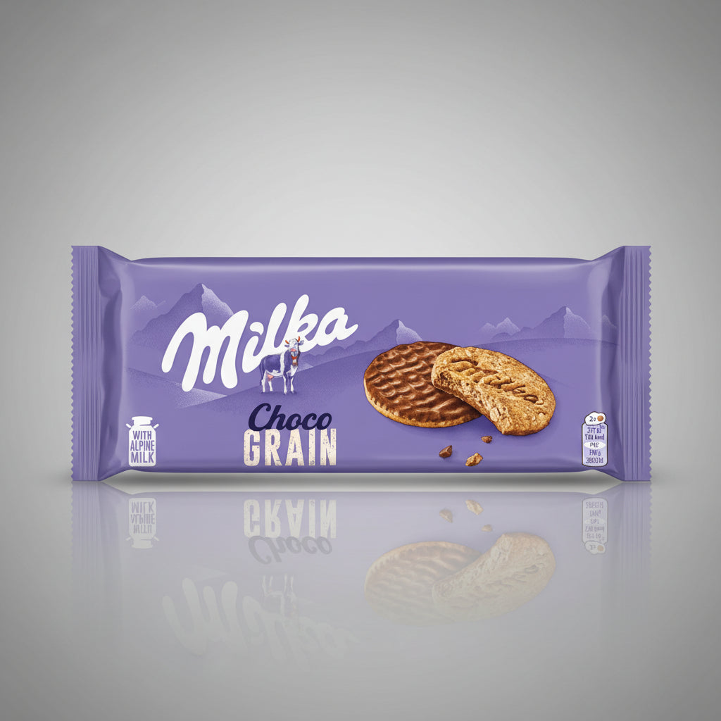 Milka choco grain biscuits
