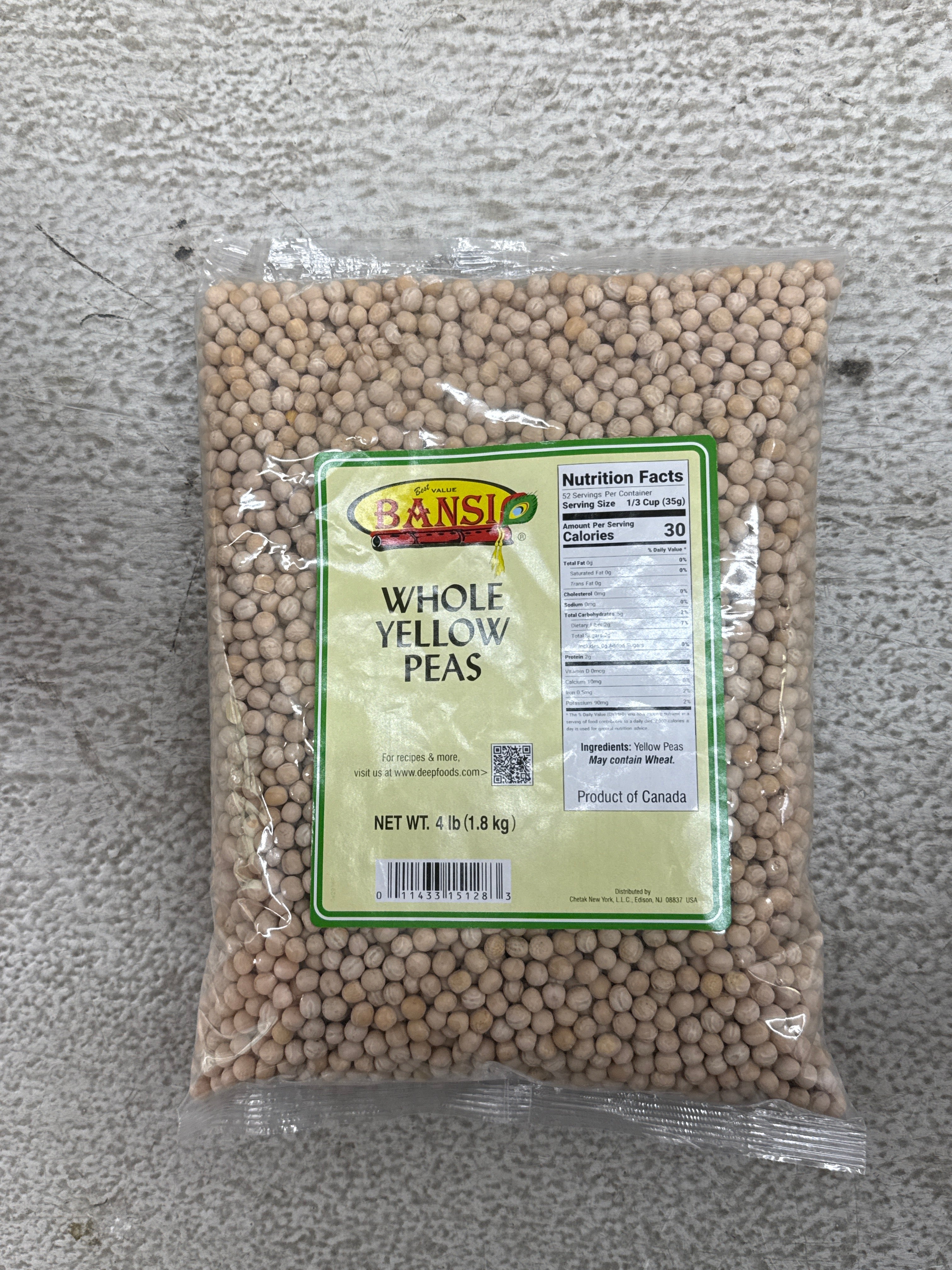 Bansi Whole Yellow Peas