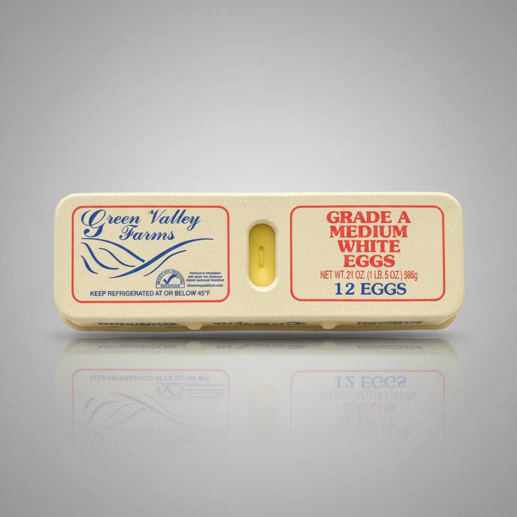 Green valley Farm Eggs (Medium White)
