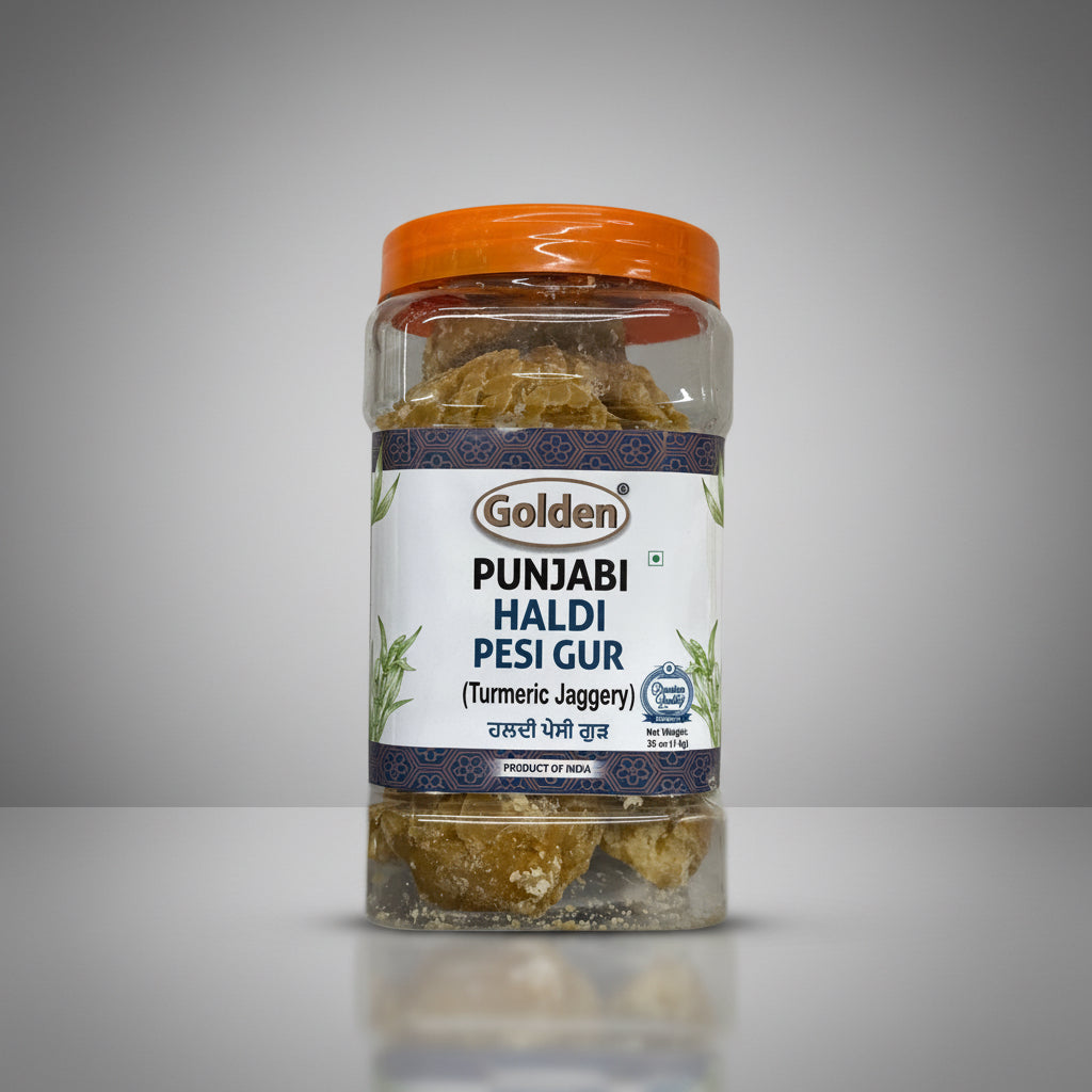 Golden Punjabi Haldi Pesi Gur