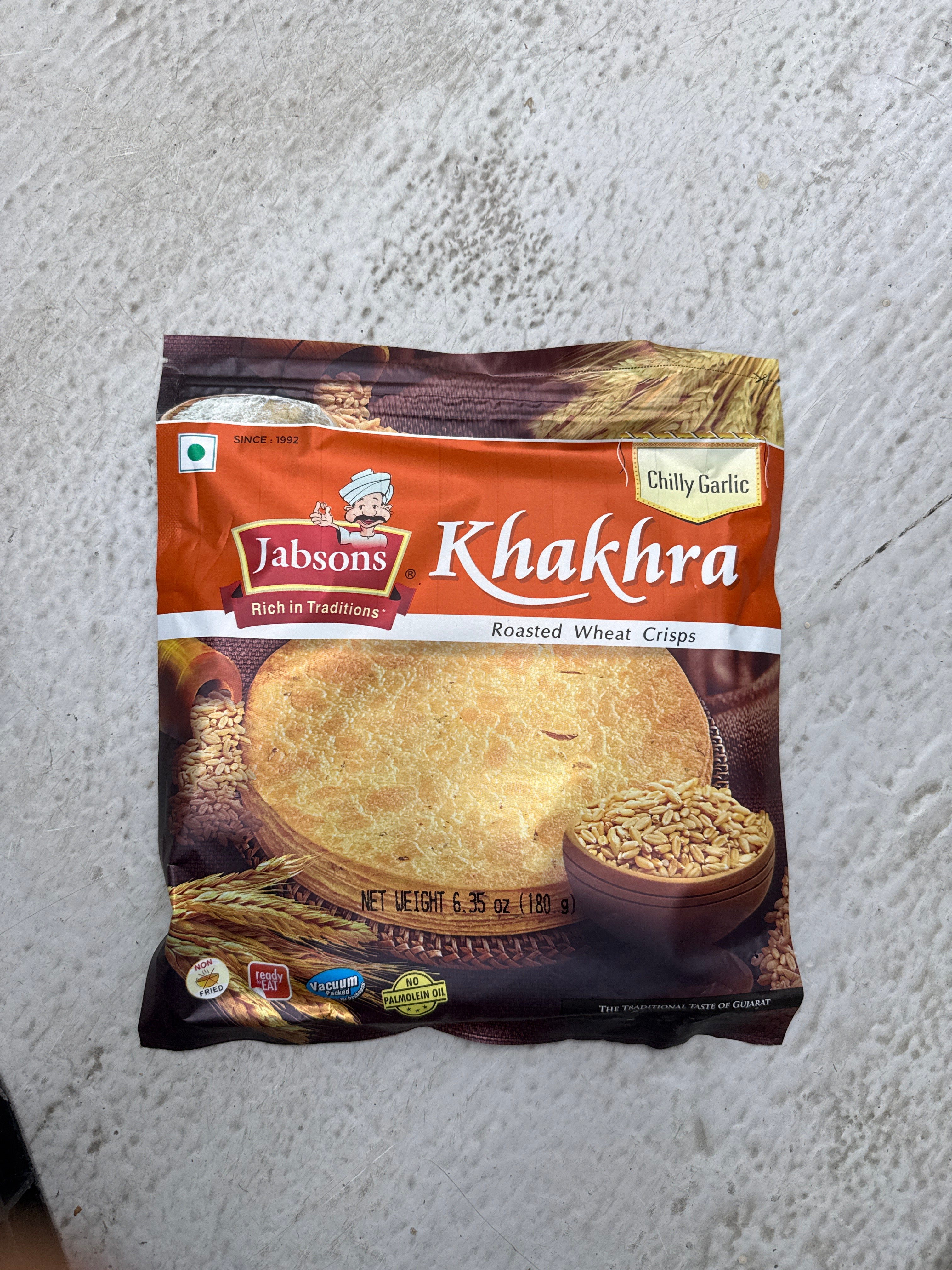 Jabsons Chilly Garlic Khakhra