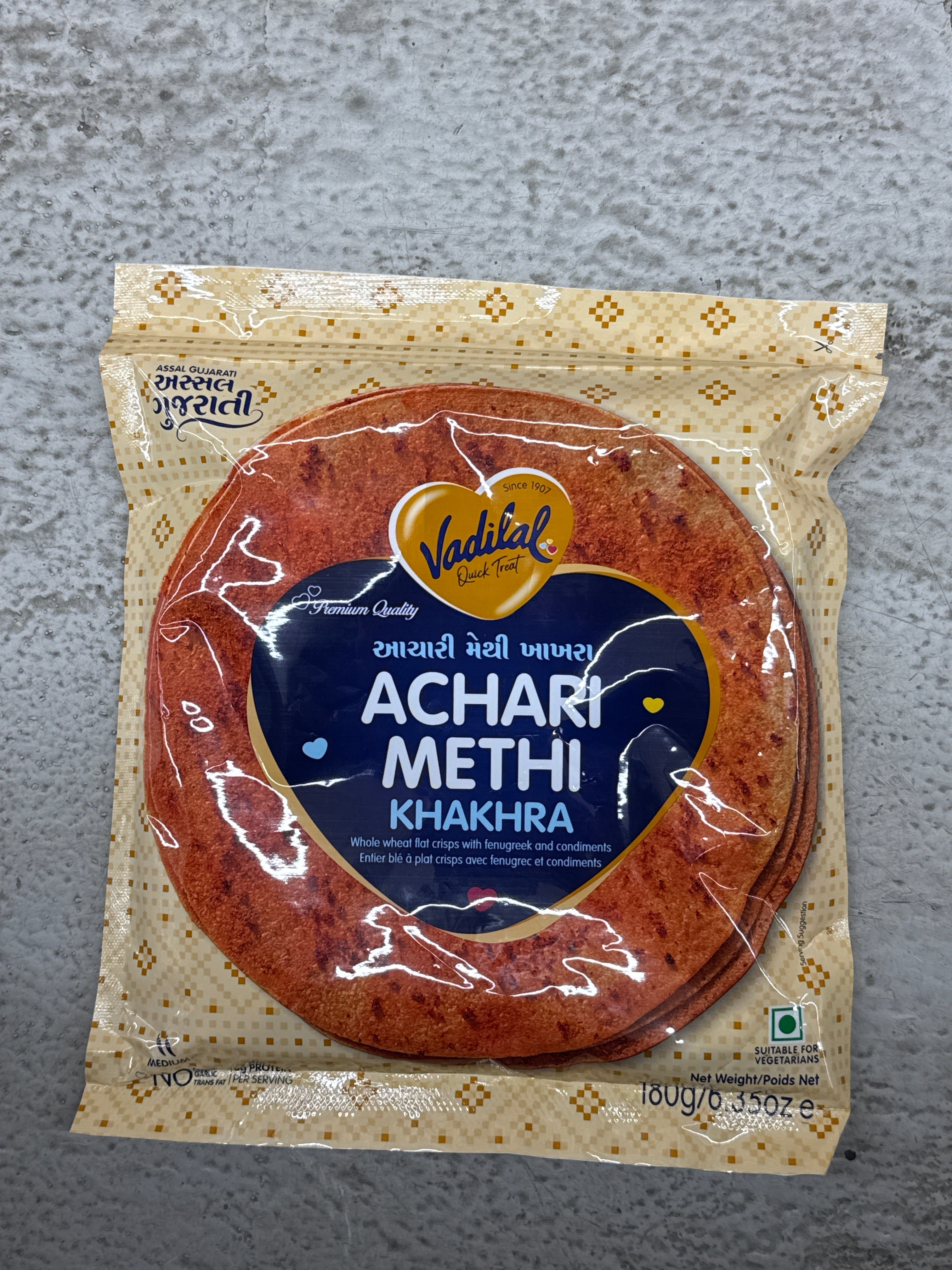 Vadilal Achari Methi Khakhra