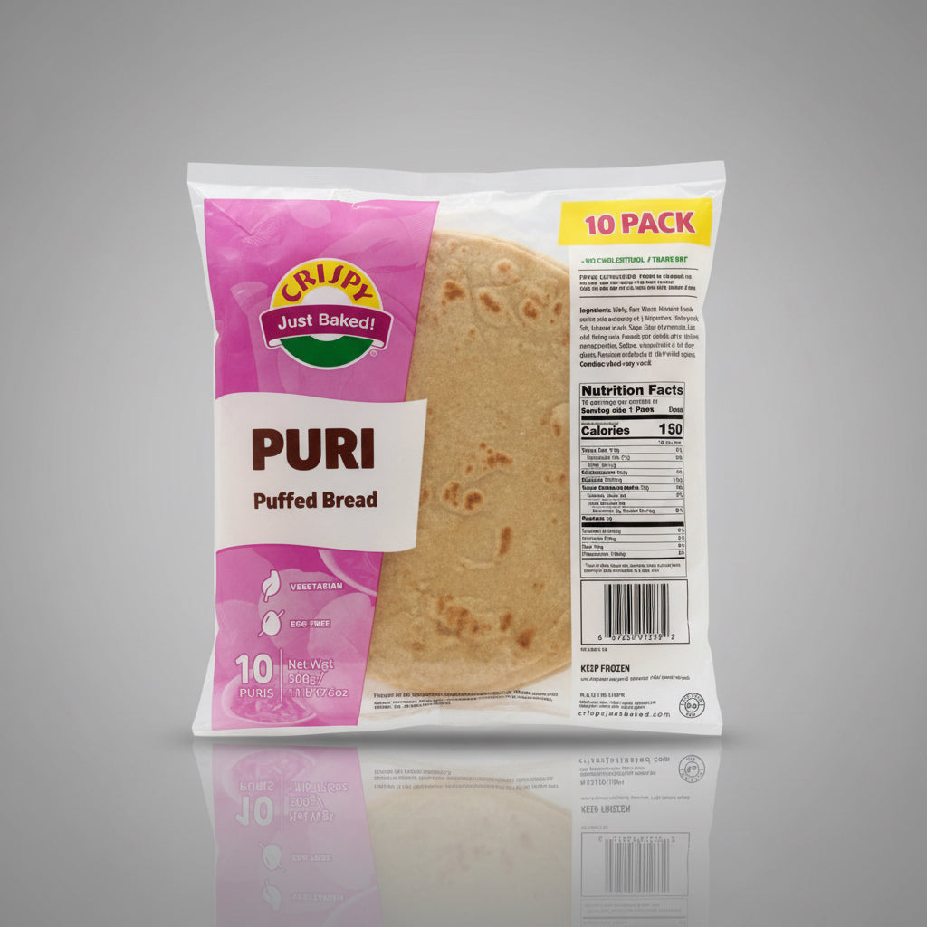 Crispy Puri puffed bread