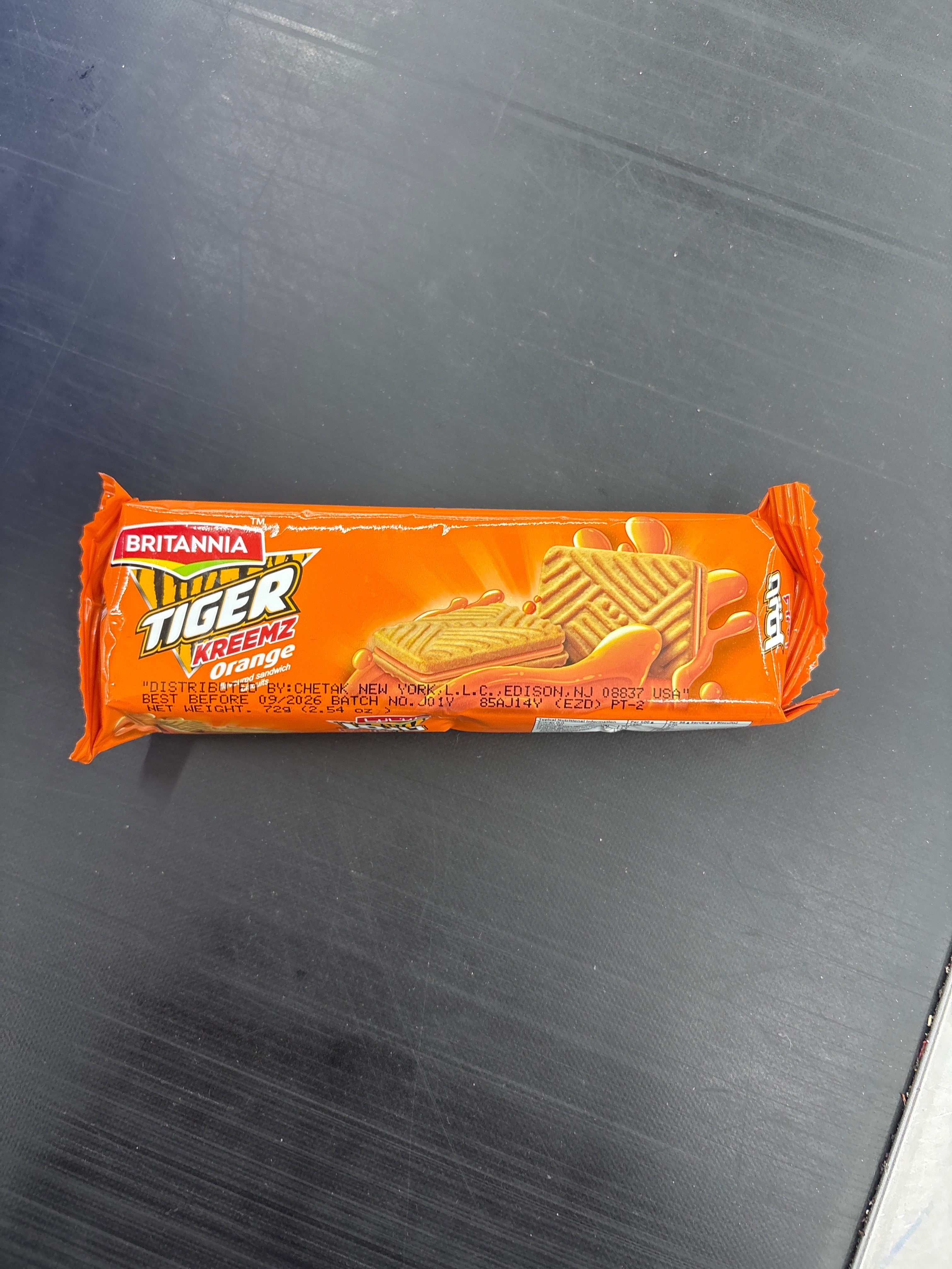 Britannia tiger kreemz orange