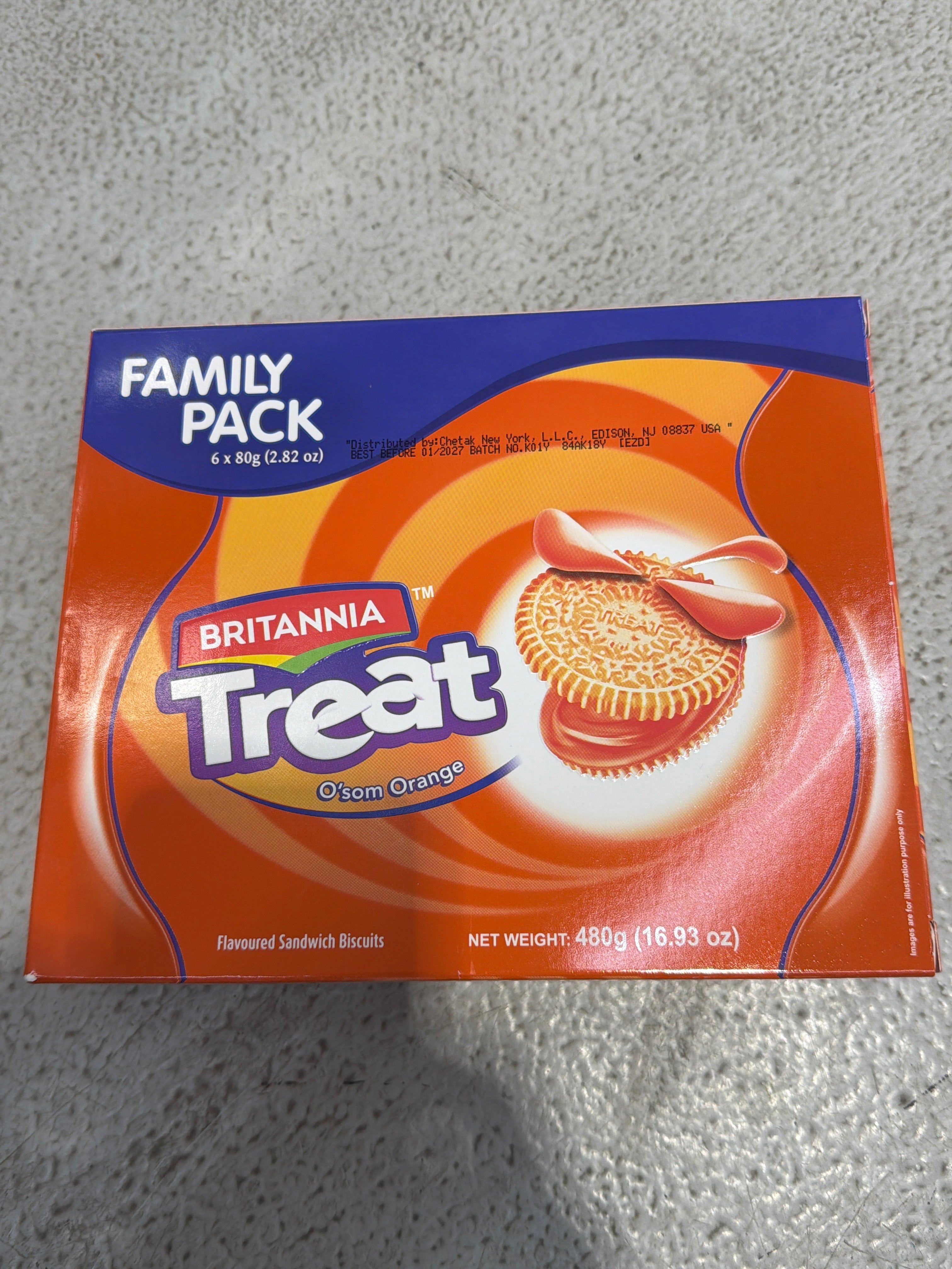 Britannia treat orange fpk