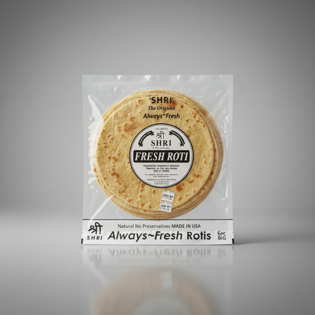 Shri Fresh Roti SHRI FRESH ROTI 6 PC – Ginger Fresh