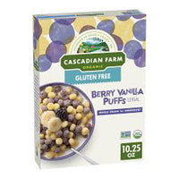 Cascadian Farm Organic Berry Vanilla Puffs cereal