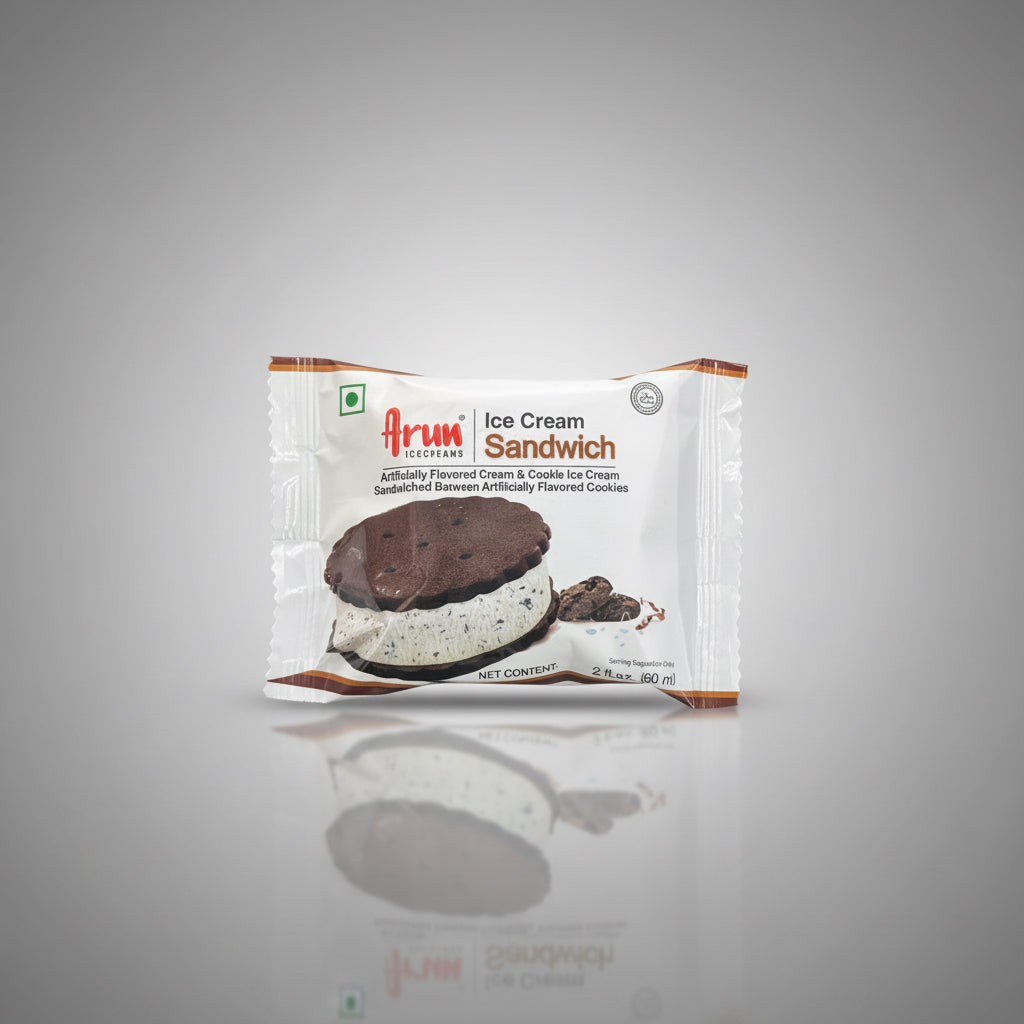 Arun ice cream Sandwich (cream & cookies)