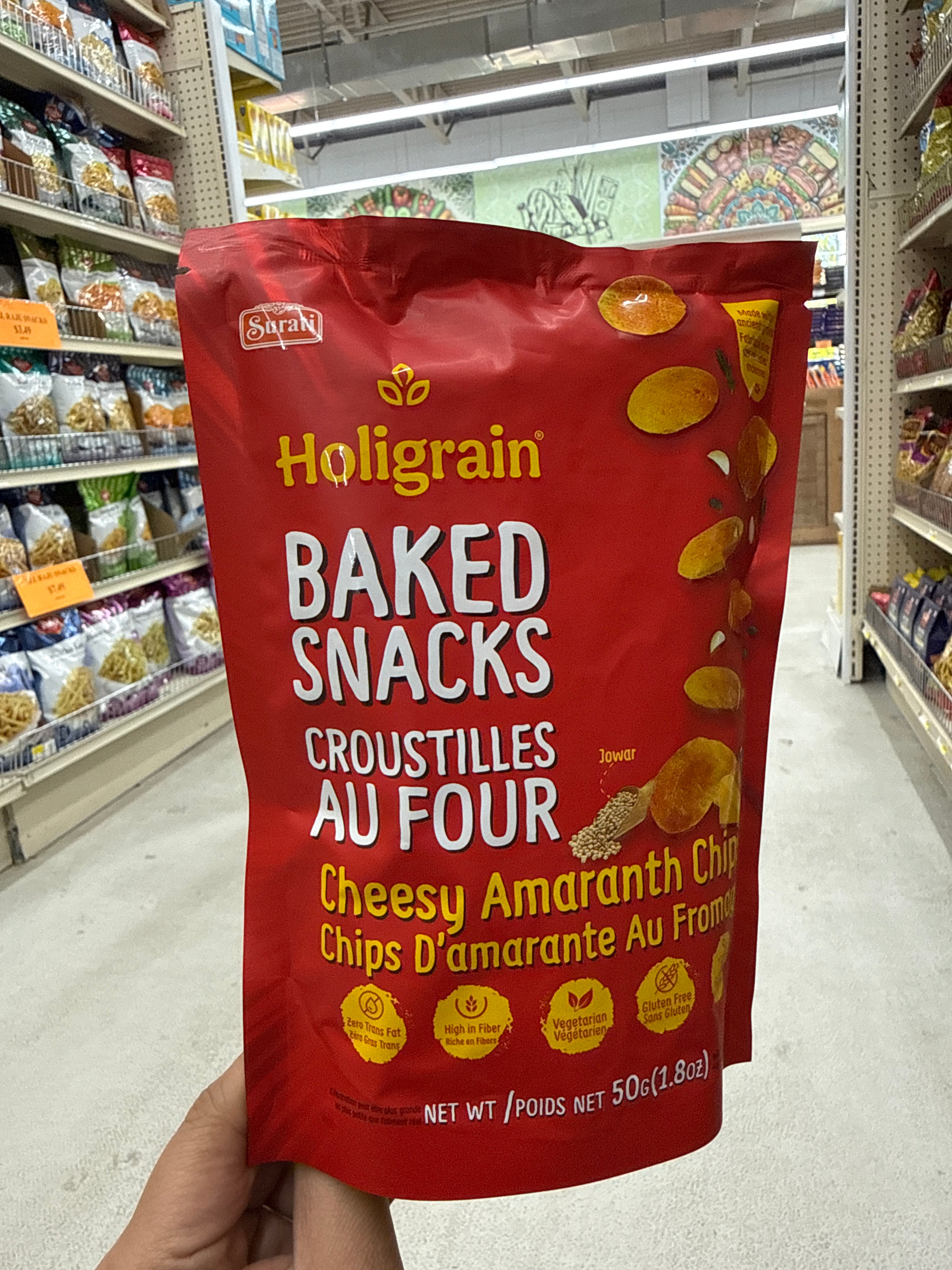 Surati Holigrain Baked Cheesy Amaranth chips