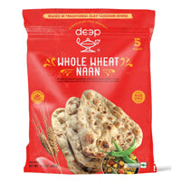 Deep Whole Wheat Naan - 5 pcs