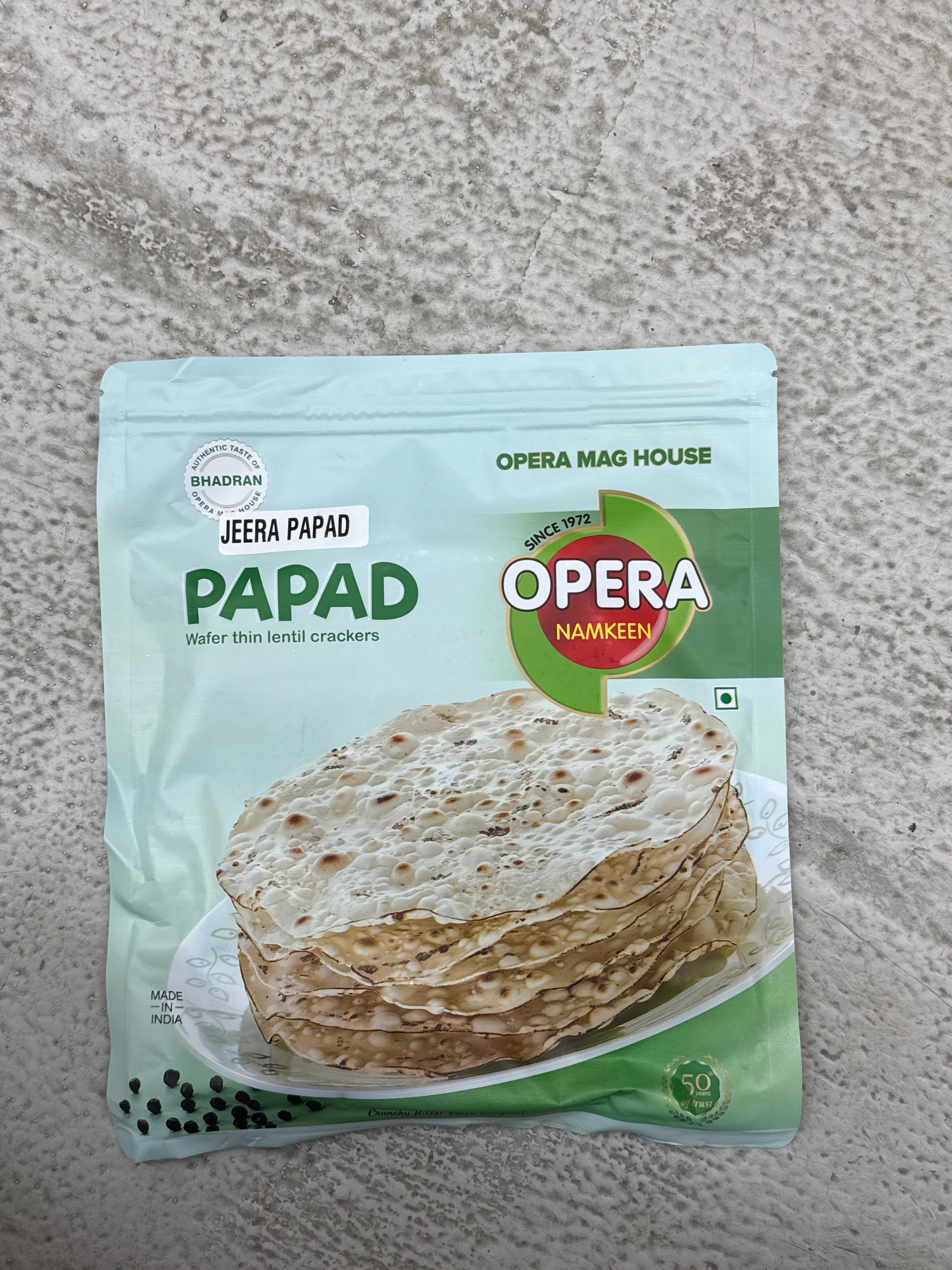 Opera Jeera Papad