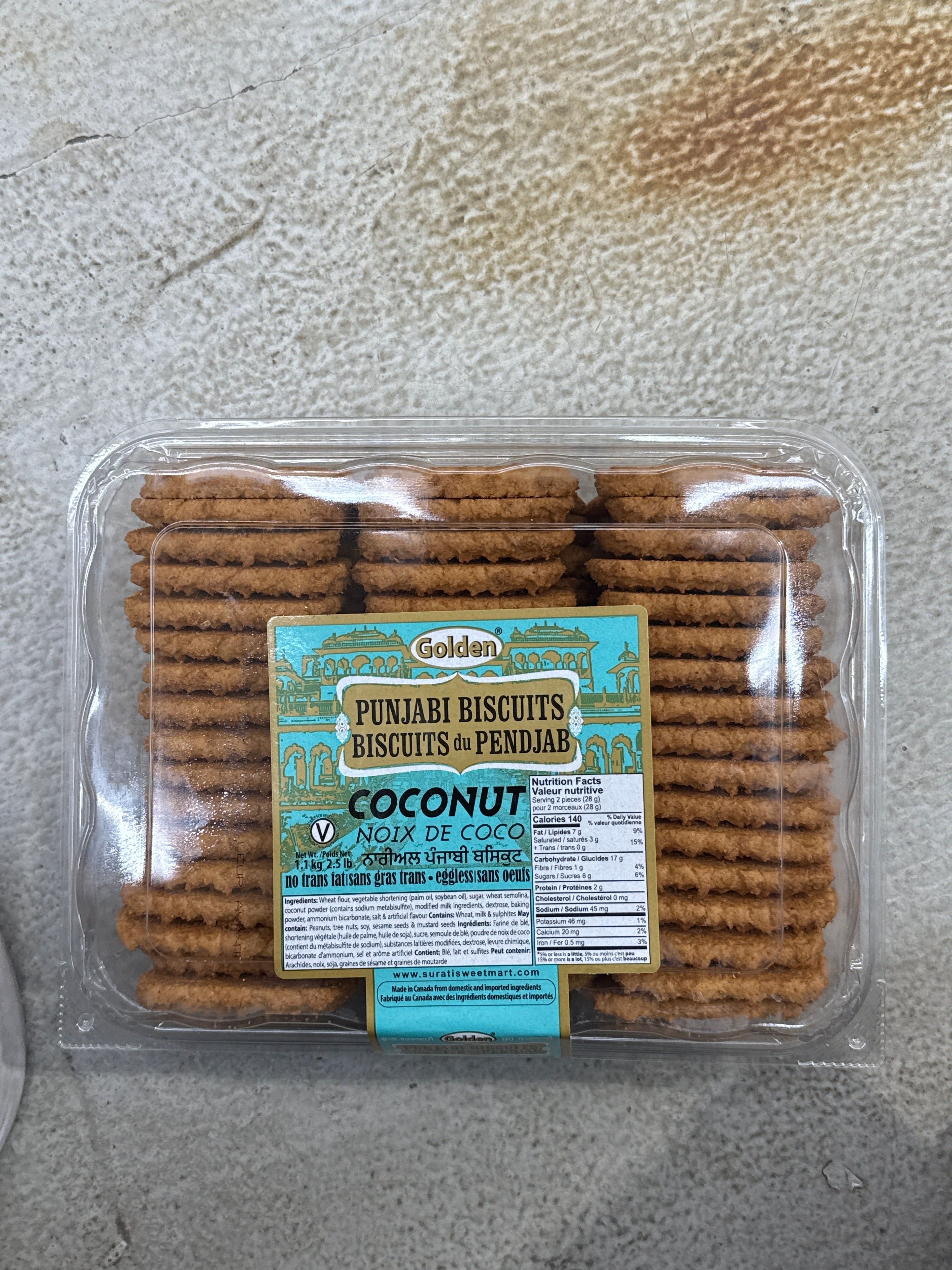 Golden Coconut Biscuits