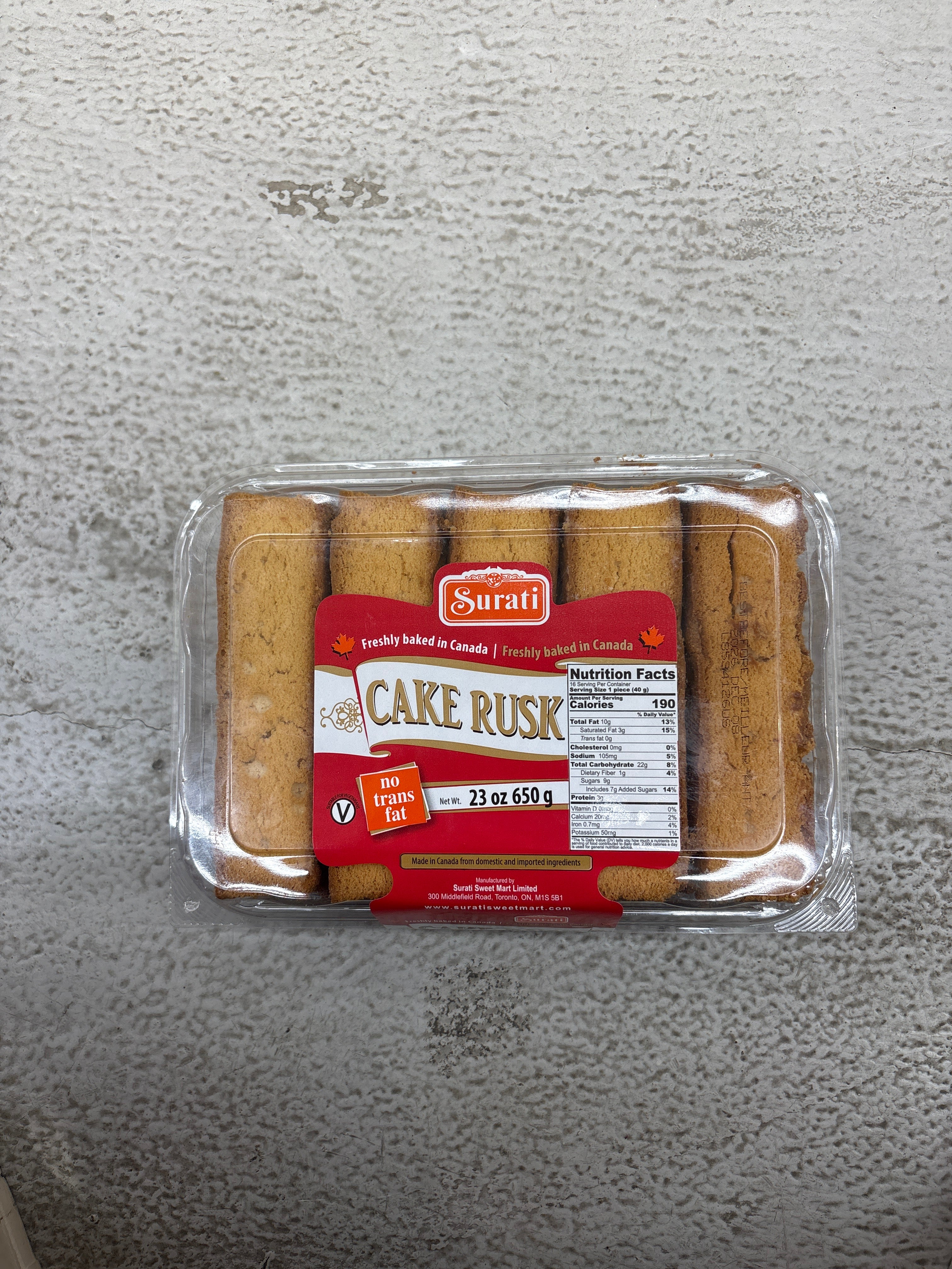 Surati cake rusk