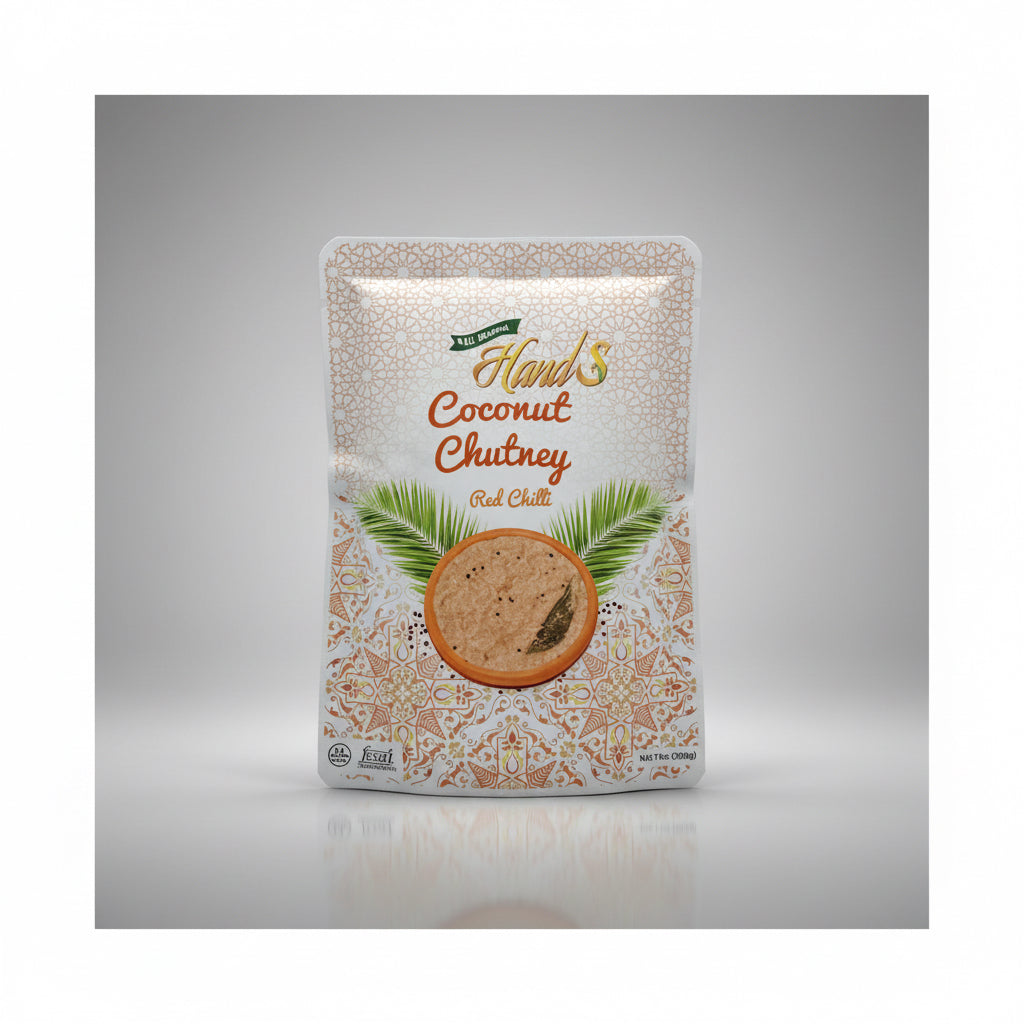 Hands Coconut Chutney (Red Chilli)