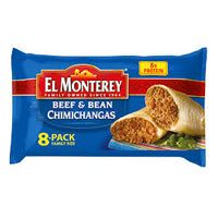 El Montery Beef & Bean Chimichangas