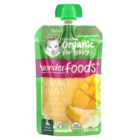 Gerber Organic wonder foods (Banana, Mango) baby food
