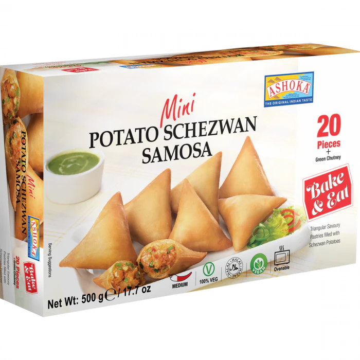 Ashoka mini Potato Schezwan Somasa (20 Pieces)