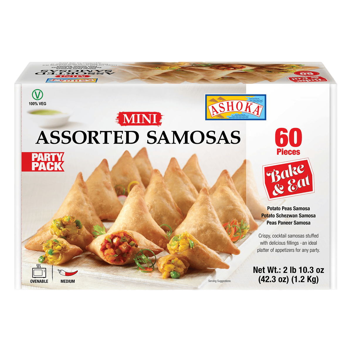 Ashoka Mini Assorted Samosa (60 Pices)