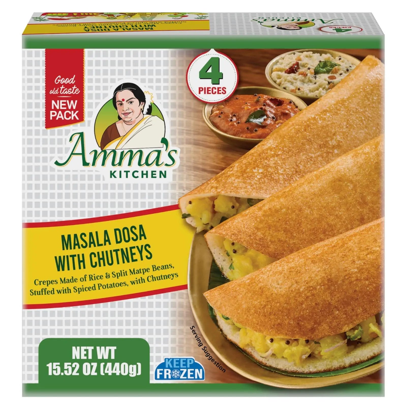 Amma’s Masala Dosa with Chutneys