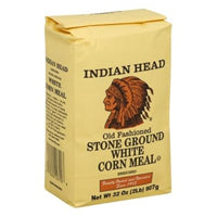 Indian head stone ground white corn meal
