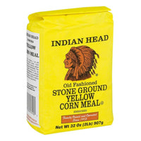 Indian head stone ground yellow corn meal