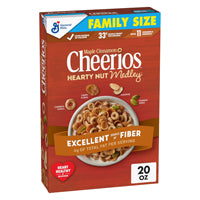 Maple Cinnamon Cheerios Hearty nut Medley cereal Family size