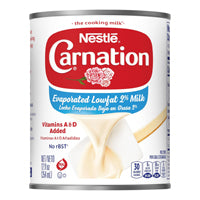 Nestle carnation evaporated lowfat 2% milk