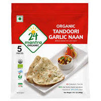 Organic Tandoori Garlic Naan 5 pcs