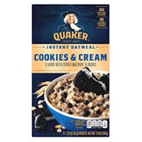 Quaker Instant Oatmeal Cookies & cream