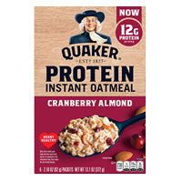 Quaker Protein Cranberry almond Oatmeal