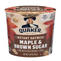 Quaker instant oatmeal (Maple & brown sugar)