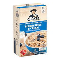 Quaker instant oatmeal (bluberries & cream)
