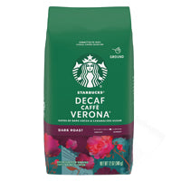 Starbucks Decaf verona coffee
