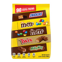 Twix Snickers M&M peanut