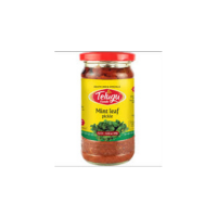 Telugu Mint Leaf Pickle (with garlic)